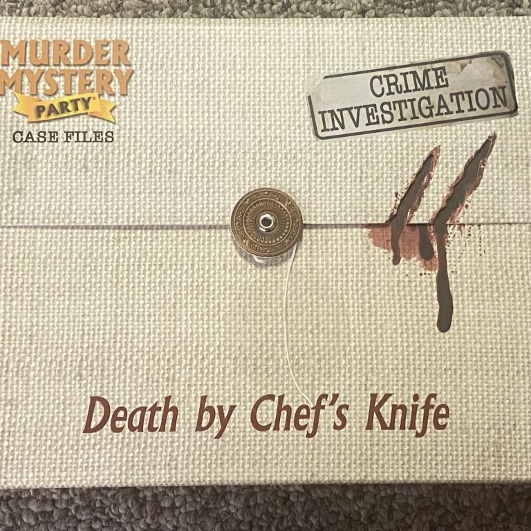 Murder Mystery Party Case Files Death by Chefs Knife Review With Jeff